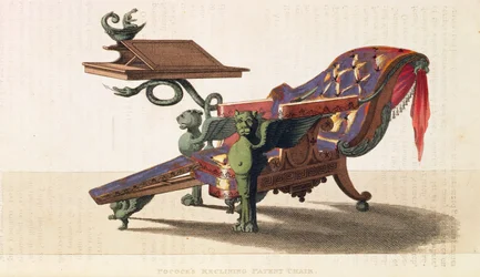 Pococks Liegestuhl, aus Ackermanns Repository of Arts, Vol.I, 9, Platte 19, März 1813